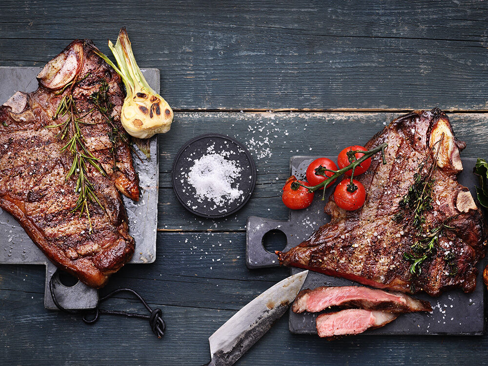 Grillrezept: T-Bone-Steak mit Artischocken-Salat