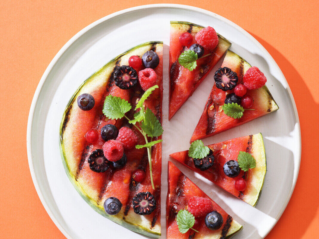 Melonen-Pizza-Beeren